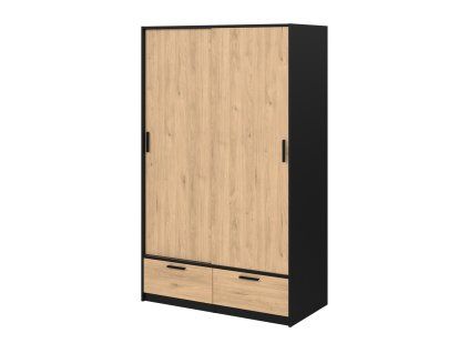 Skříň Lincoln 324 černý mat/jackson hickory