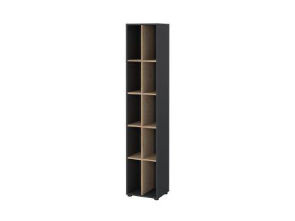 Knihovna Sigal 587 šedá/jackson hickory