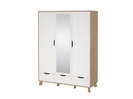 Šatní skříň Iker 709 jackson hickory/bílá