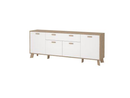 Komoda Iker 714 jackson hickory/bílá
