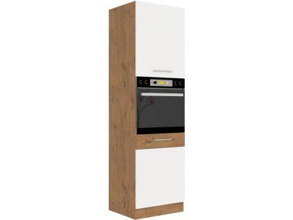 Kuchyňská skříňka Vega 60 DP 210 2F dub lancelot/bílý lesk