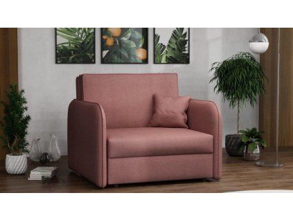 Rozkládací křeslo Vivian Loft I Mono růžová