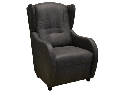 Relaxační křeslo ušák René tmavě šedé Watusi 15