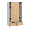 Skříň Lincoln 324 bílá/jackson hickory