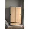 Skříň Lincoln 324 černý mat/jackson hickory
