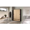 Skříň Lincoln 324 černý mat/jackson hickory