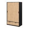 Skříň Lincoln 324 černý mat/jackson hickory