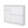 Botník Simplicity 206 bílý lesk