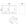 Komoda Simplicity 207 bílý lesk