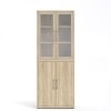 Knihovna Office 80400/102 dub sonoma/sklo