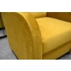 Relaxační křeslo ušák René Mexa Velvet 680 pískové