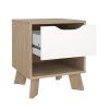 Noční stolek Iker 704 jackson hickory/bílá