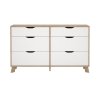 Komoda Iker 711 jackson hickory/bílá