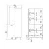 Knihovna Iker 719 jackson hickory/bílá