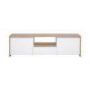 TV stolek Nerea 315 jackson hickory/bílý lesk