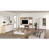 Komoda Nerea 316 jackson hickory/bílý lesk