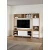 TV stěna Nerea 320 jackson hickory/bílý lesk