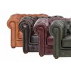 Pohovka Chesterfield Classic 2 kůže hnědá