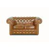 Pohovka Chesterfield Classic 2 kůže koňak