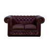 Pohovka Chesterfield Lord 2 kůže hnědá