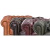 Pohovka Chesterfield Lord 3 kůže zelená