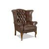 Křeslo Chesterfield Queen kůže hnědá