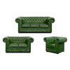 Sedací souprava Chesterfield Lord 3+2+1 kůže zelená