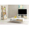 TV stolek Retro 391 bílá/dub sonoma