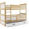 Patrová postel Riky borovice/zelená
