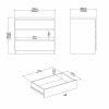 Komoda Simplicity 235 bílý lesk