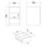 Komoda Simplicity 237 bílý lesk