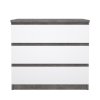 Komoda Simplicity 235 beton/bílý lesk