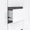 Komoda Simplicity 236 beton/bílý lesk